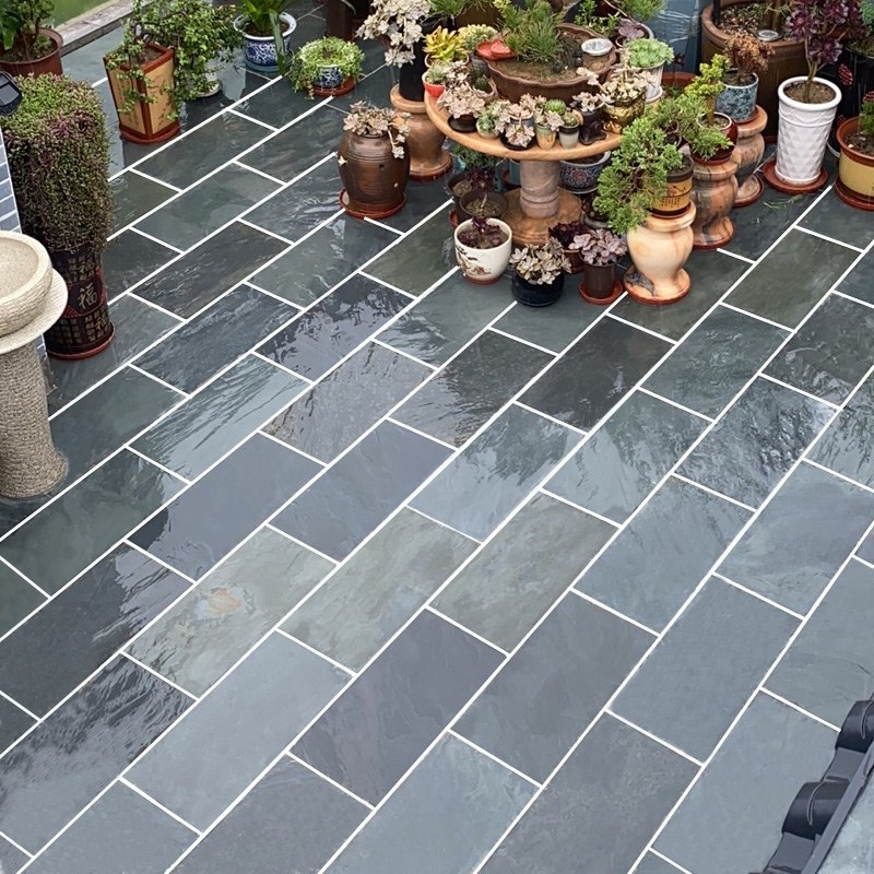 天然青石板地砖庭院阳台室外花园户外院子露台防滑广场石材地板砖