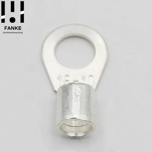 OT2.5 8冷压接线端子O型圆形裸端头铜线鼻子接线耳1000只黄铜镀锡