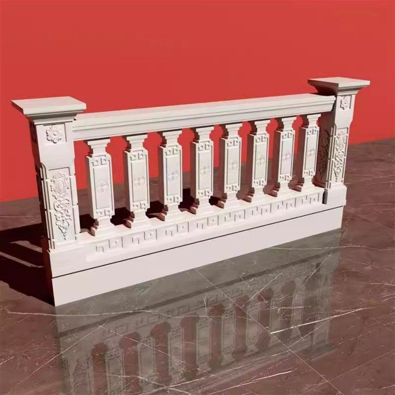 新款中式阳台护栏围栏阳台花瓶水泥模具罗马柱扶手栏杆模型建筑用