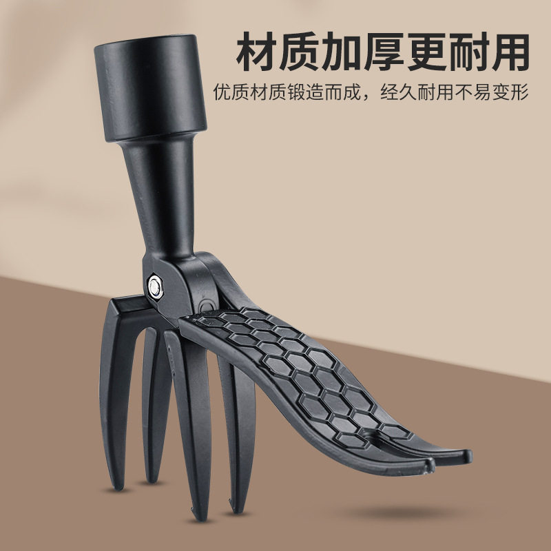 花园小型农用除草长柄免弯腰起B根铲夹子站立除草起根移苗拔草器