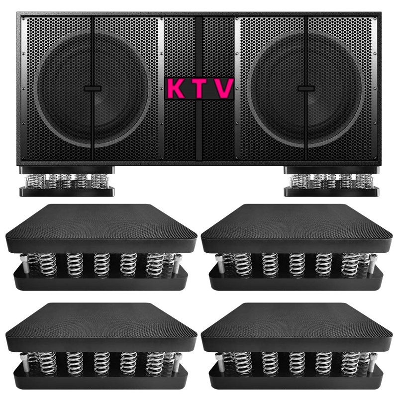 KTV酒吧音箱减震垫弹簧可调防震底座低音炮防共振地X面隔音减震器