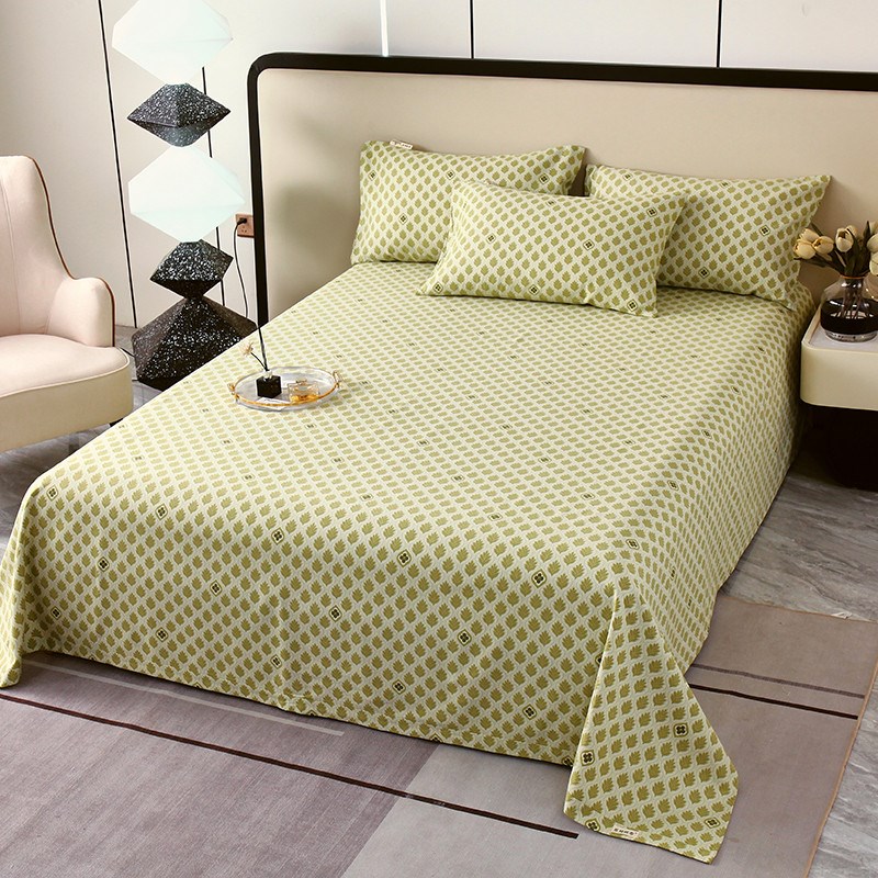 枕套100全棉加厚老粗布单人双人1.8米被单纯色床单单件三新款