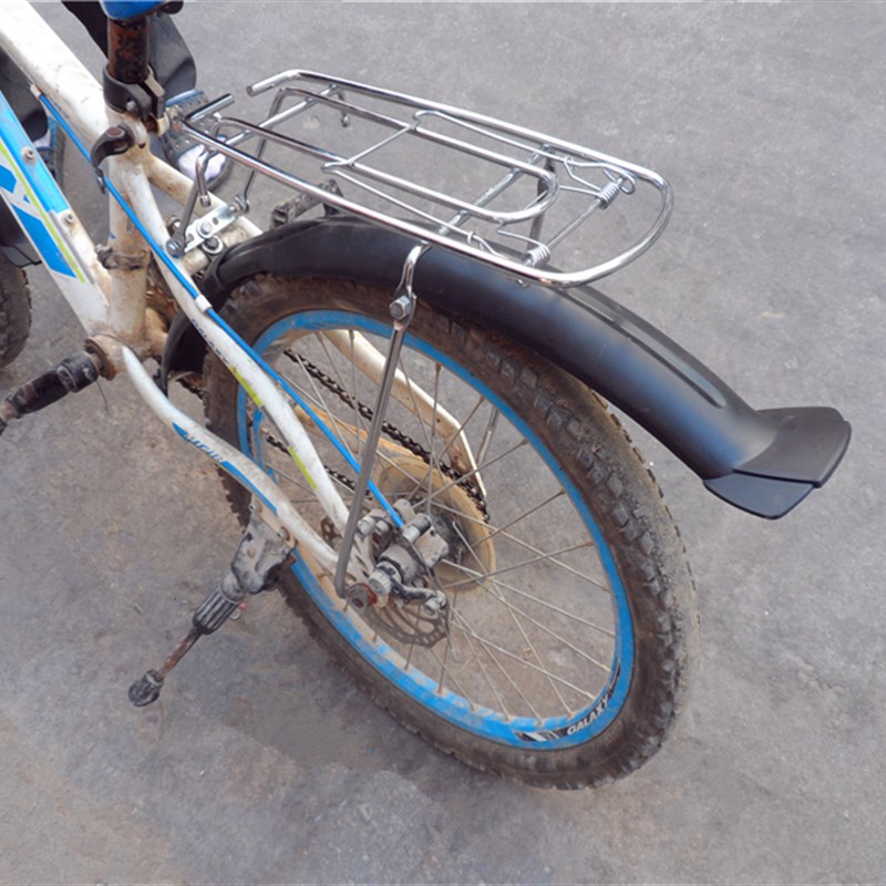 自行车后货架 山地变速车座架尾架山地车后座坐架 后衣架碟刹货架