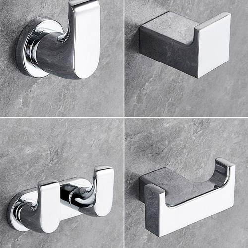 全铜挂衣钩浴室酒店卫生间衣帽钩电镀酒店厕所毛巾挂钩铜单钩