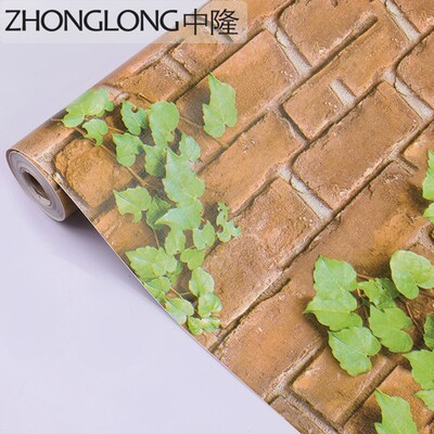 网红壁纸自粘背景墙小房间改造用品宿舍寝室床头翻新贴纸砖纹石块