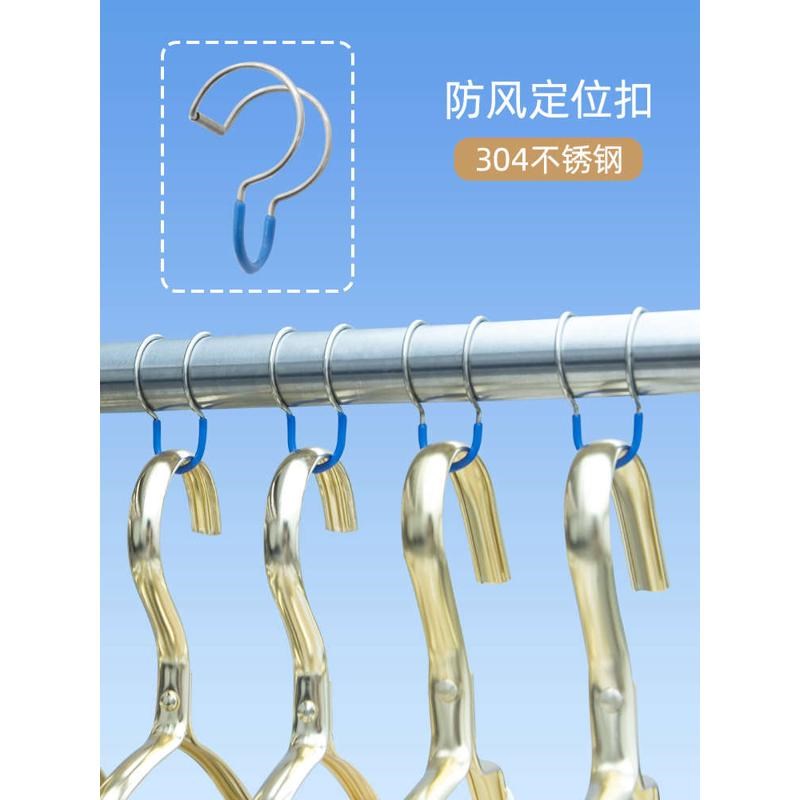 室内加粗单杆竹竿免打孔晾衣杆室外不锈钢伸缩杆晾衣架晒被子阳台