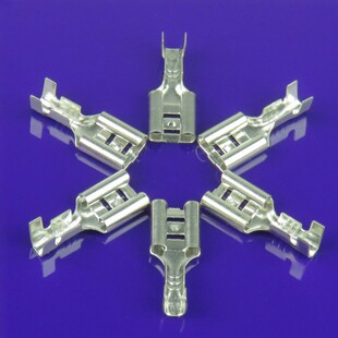 平插插簧 6.3插簧冷压端子 接线端子 插拔式 2000只 铜接插件线耳