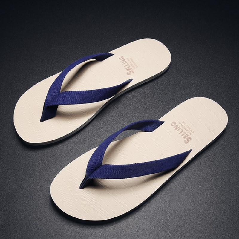 拖鞋男夏人字拖时尚外穿2021新款夹角个性潮流布带男士凉鞋沙滩鞋