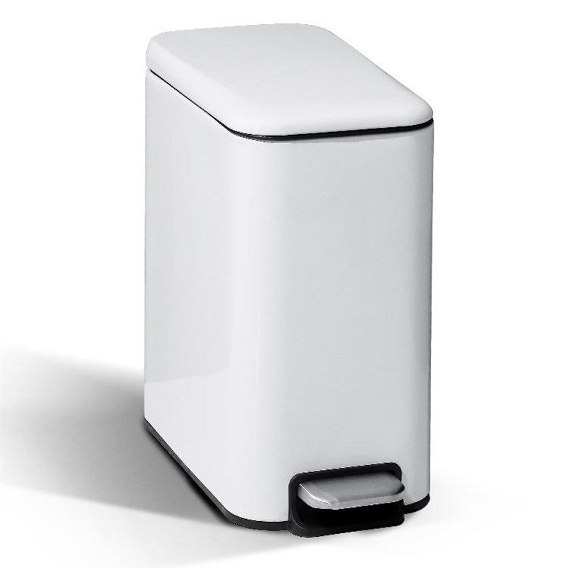 垃圾桶家用不锈钢卫生脚踏间带盖厕所客厅夹缝厨房长方形脚踩式窄