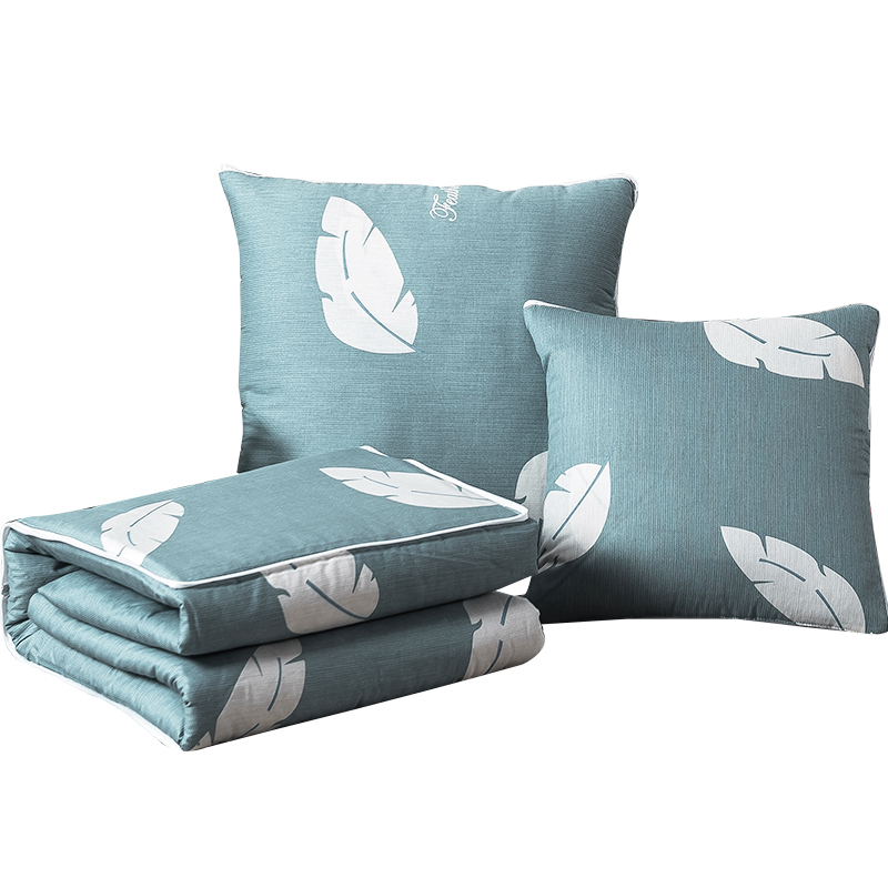 加厚纯棉多功能汽车抱枕被子两用 E办公室午睡折叠靠枕靠垫空调被