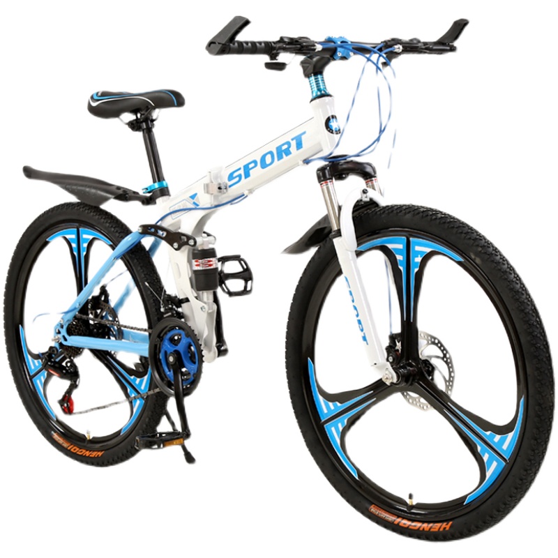 折叠山地车自行车男越野变速学生儿童双碟刹赛车202426Z寸成人单