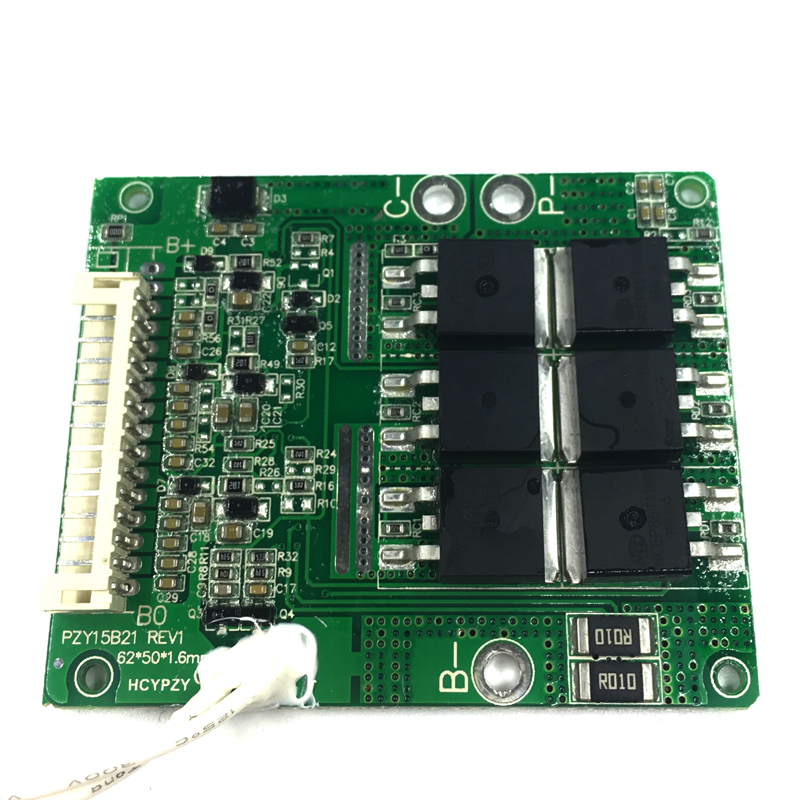 新款48V电动车锂电池保护板 13串同口20A放电带断线保护 掉线保护