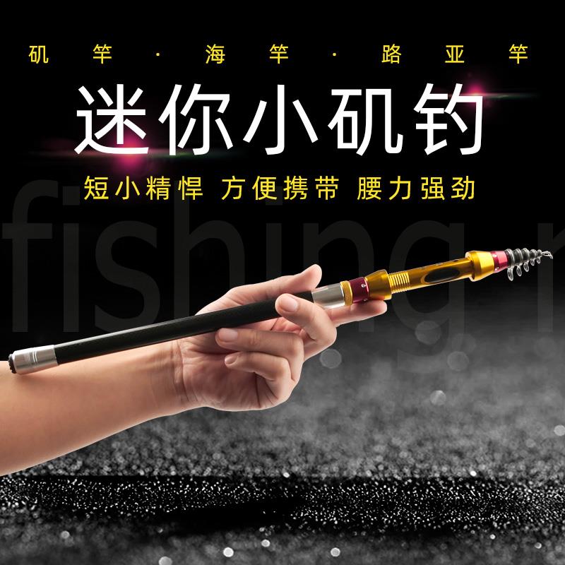 迷你碳素小海竿海杆抛杆矶竿矶钓竿抛竿套装鱼竿路亚竿海钓竿矶杆