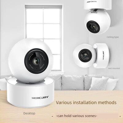 水星水星Mipc451-4/Mipc351-4家用摄像头全彩高清监控手机遥控器