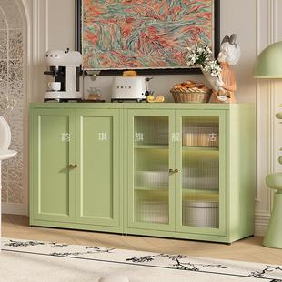 茶水柜客厅餐边柜子家用置物柜钢制备餐靠墙储物柜厨房橱柜收纳柜