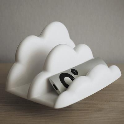 泰国Qualy云朵置物架 客厅卡通回收材料桌面遥控器手机平板收纳