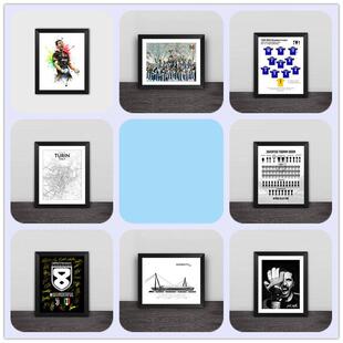 侃球体育布冯尤文图斯相框卧室装饰照片墙挂框 10寸A3加厚款