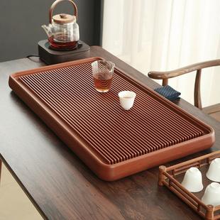 家用德国高端简约茶具排水茶台商用高级茶海 雍同暮雨电木茶盘新款