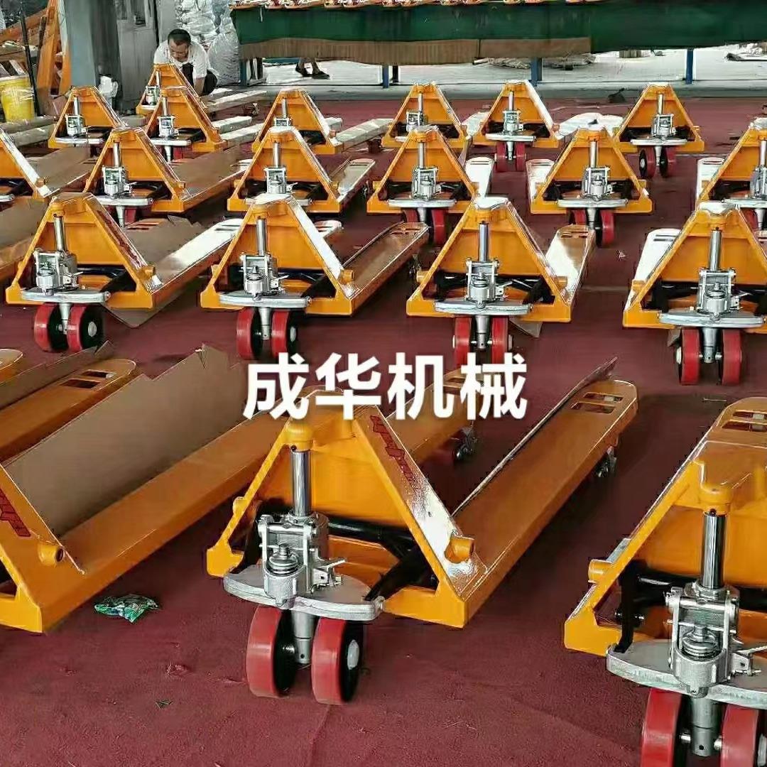 手动叉车地牛升降托盘手推车2T2.5T3T4T5T10吨手动液压搬运叉车