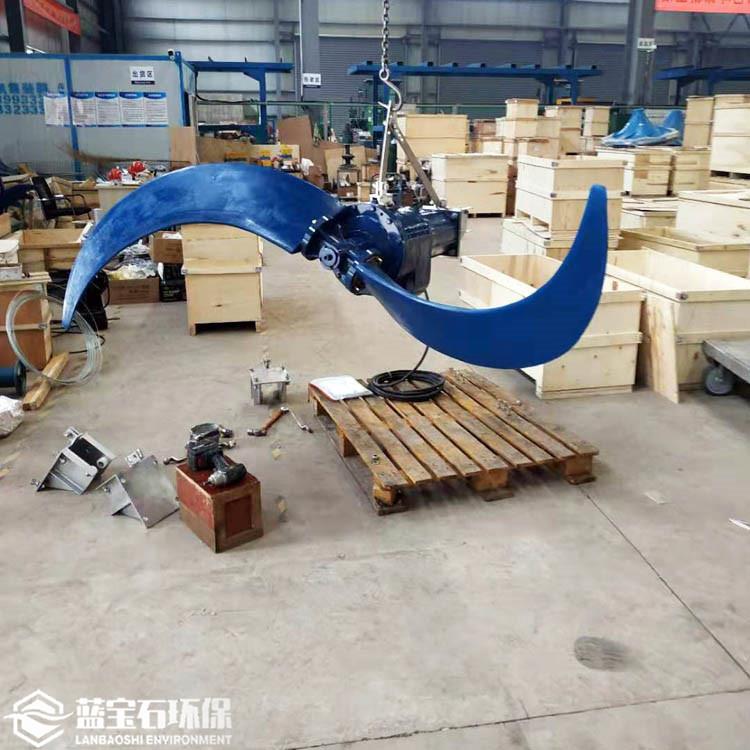 推动水力循环潜水搅拌机 慢速推流搅拌器 水下推进器QJB扇叶牛角