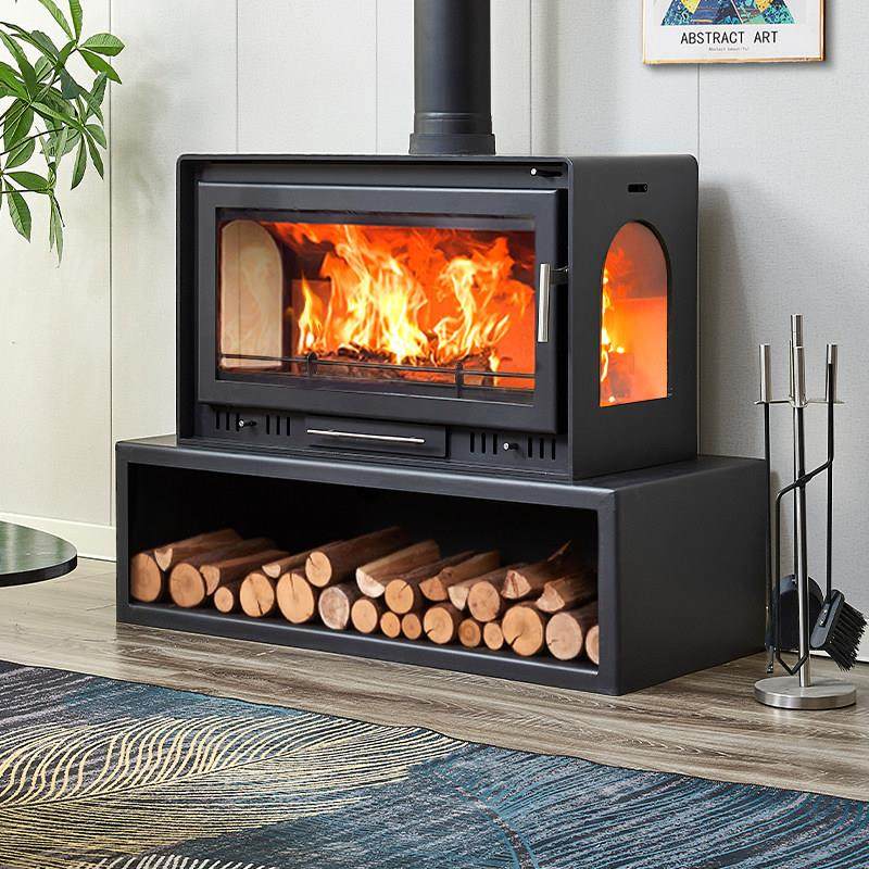 真火壁炉木柴农村自建房取暖家用室内客厅别墅取暖燃木柴取暖壁炉