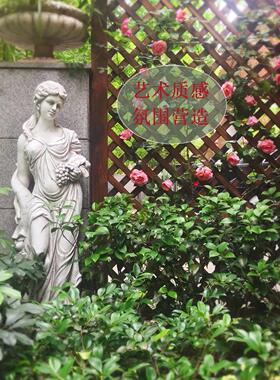 欧式人物雕塑摘水果女神雕像别墅庭院花园玻璃钢摆件装饰户外摆设