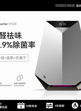 iio负离子空气净化器家用异味小型壁挂卧室桌面去烟味除甲醛除臭