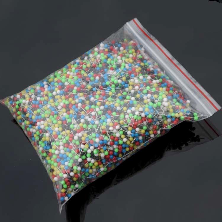 彩色珍珠大头针直径4mm不锈钢针线组打结针服装针线组针渔具配件