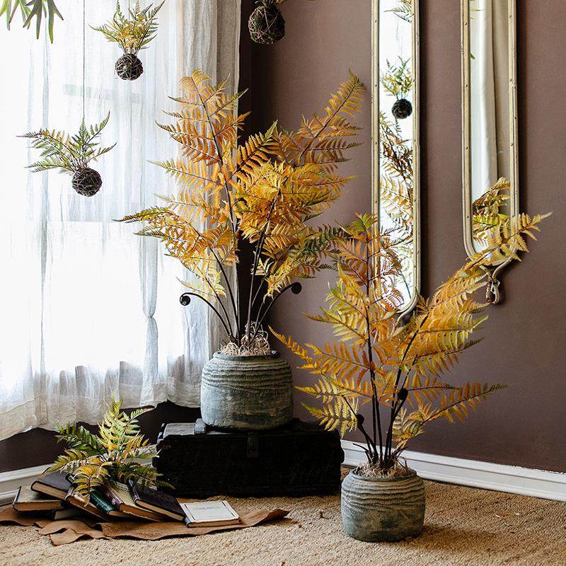 掬涵仿真蕨类植物吊球蕨叶树绿植盆栽大型装饰摆件橱窗造景陈列