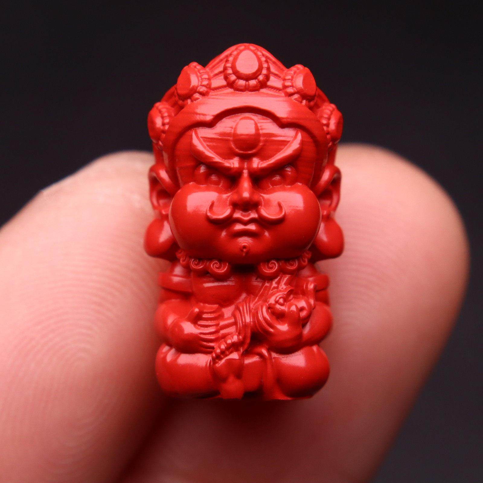 天然保真高含量红朱砂黄财神大黑天佛吊坠背运diy手串配件配饰,珠宝/钻石/翡翠,DIY配件,淘宝优惠券,粉丝福利购,淘宝优惠卷