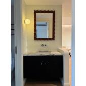 法式 中古洗手间智能浴室镜壁挂墙面装 饰镜家用侘寂风化妆镜子定制