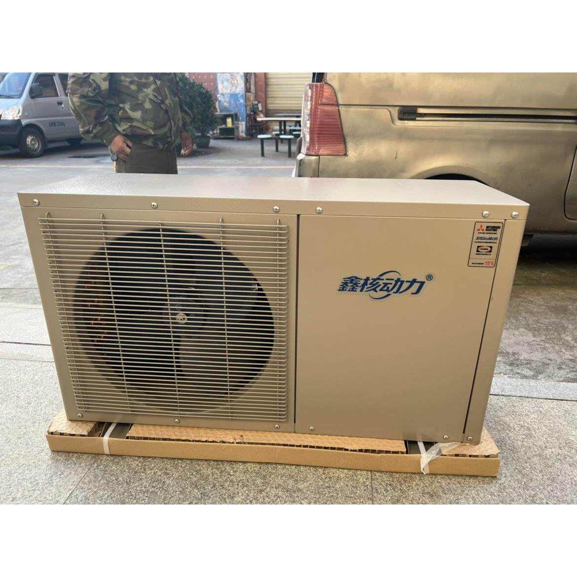 两匹空气能热泵热水器主机内置循环泵