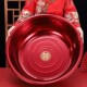 喜庆盆结婚喜盆女方陪嫁洗脸盆婚礼新娘嫁妆一对红盆子婚庆