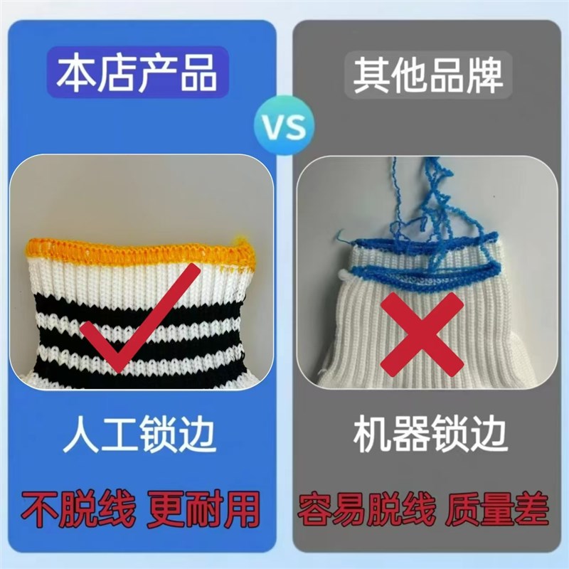 手套劳保耐磨工作加厚尼龙棉线劳工劳动男女干活工地汽修防滑防护