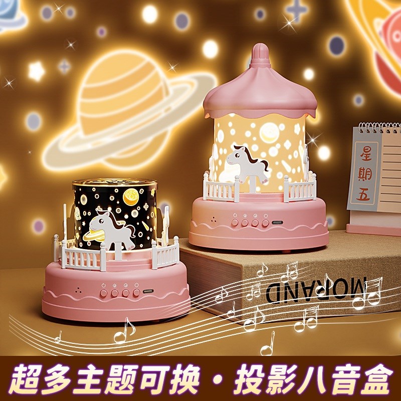 星空投影仪小夜灯卧室灯满天星氛围六一儿童节男女孩礼物梦幻