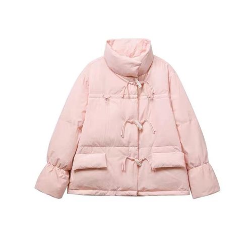 减龄百搭牛角扣外套女小个子2024秋冬季新品学生初恋温柔羽绒棉服