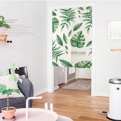 门帘隔断帘卧室半帘厕所短帘客厅屏风帘子个性试衣间遮挡帘免打孔