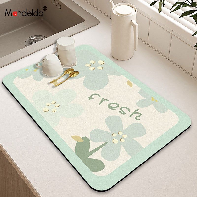 满得达厨房台面吸水洗碗盘沥水垫碗盘杯垫卫生间桌面皮革吸水垫,居家布艺,厨房地垫,淘宝优惠券,粉丝福利购,淘宝优惠卷