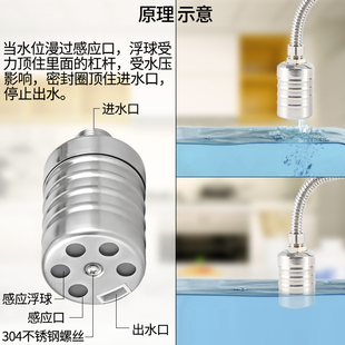 304不锈钢水塔水箱浮球阀全自动水位控制器开关自动上水止水阀
