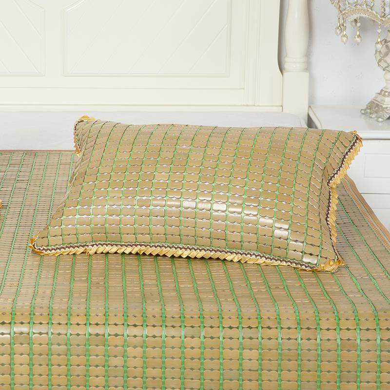 竹席枕头套凉席枕套沙发腰靠背凉爽双人单人儿童枕抱枕套子竹枕套