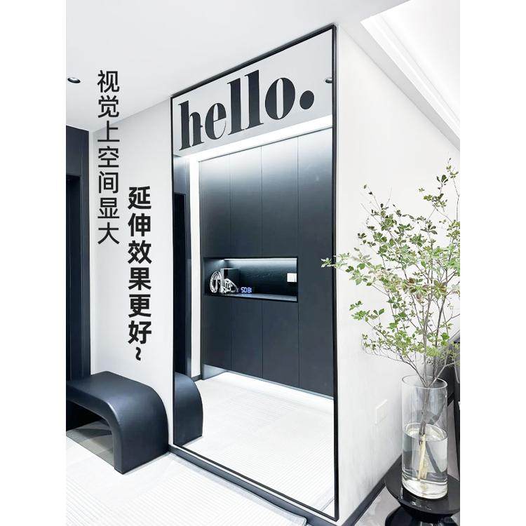 家用全身无铜环保镜壁挂式超白舞蹈镜卧室挂墙大镜子全国上门安装