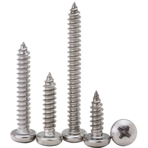 201不锈钢盘头/圆头十字自攻木罗螺丝钉M2M3M4M5M6mm圆头自攻