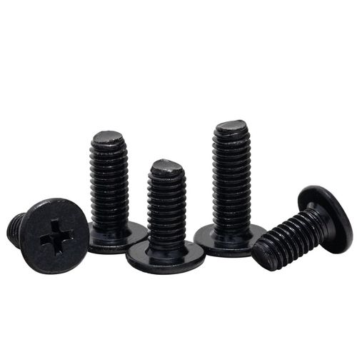 304黑色不锈钢十字扁平头螺丝CM大平头薄头电脑螺丝钉M2M2.5M3-M6