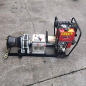 机动绞磨机电力施工直轴传动快速柴油绞线机湘潭款 手拉风冷角磨机