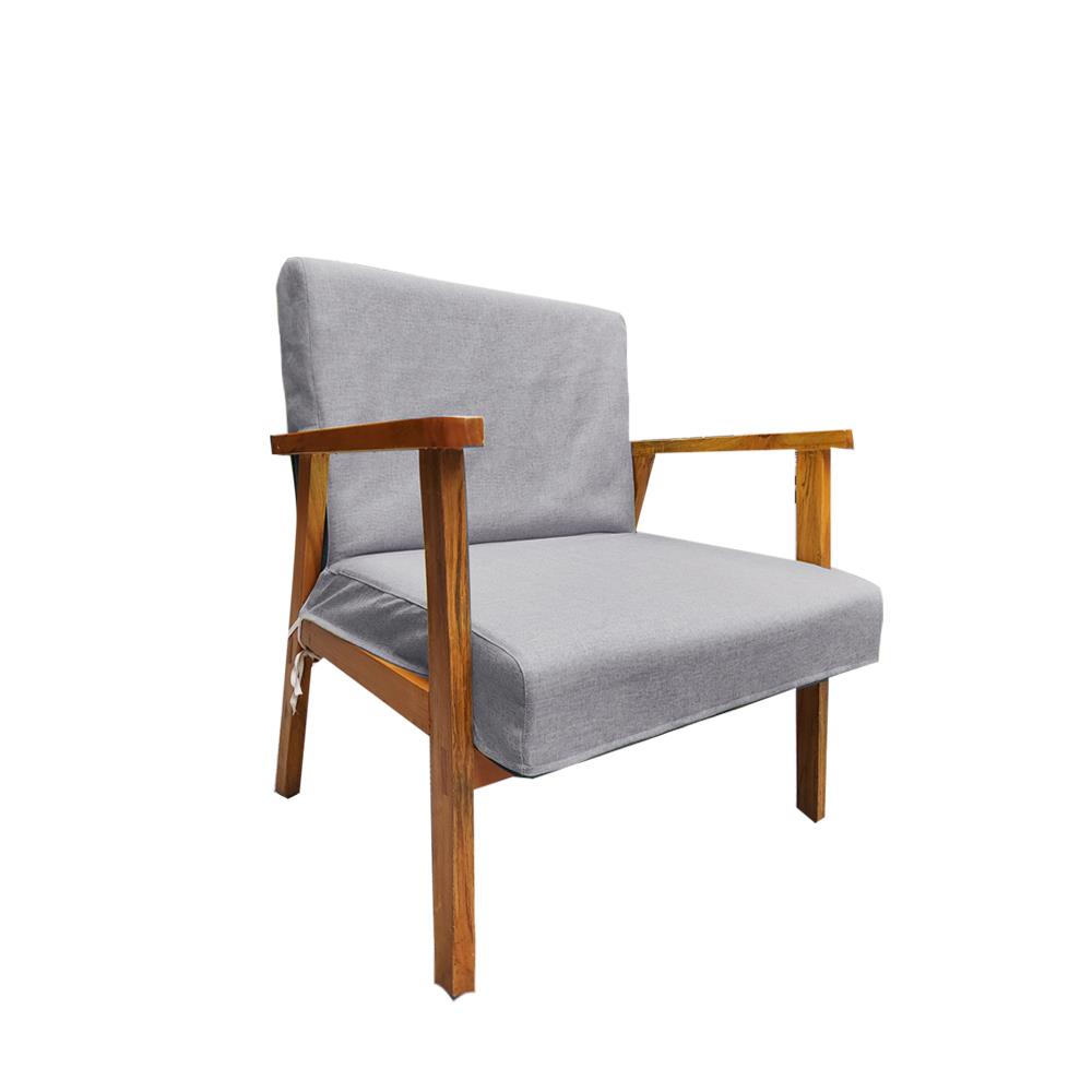 单人沙发椅套客厅休闲实木椅办公椅可拆洗防尘布套防猫抓简约定制