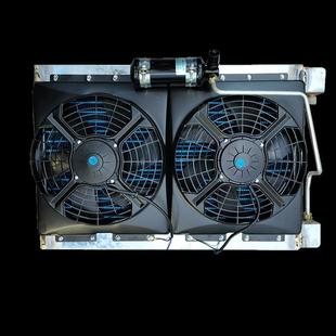 大号散热网大功率双电机收割机冷凝器大孔工程货车风扇铜管 新款