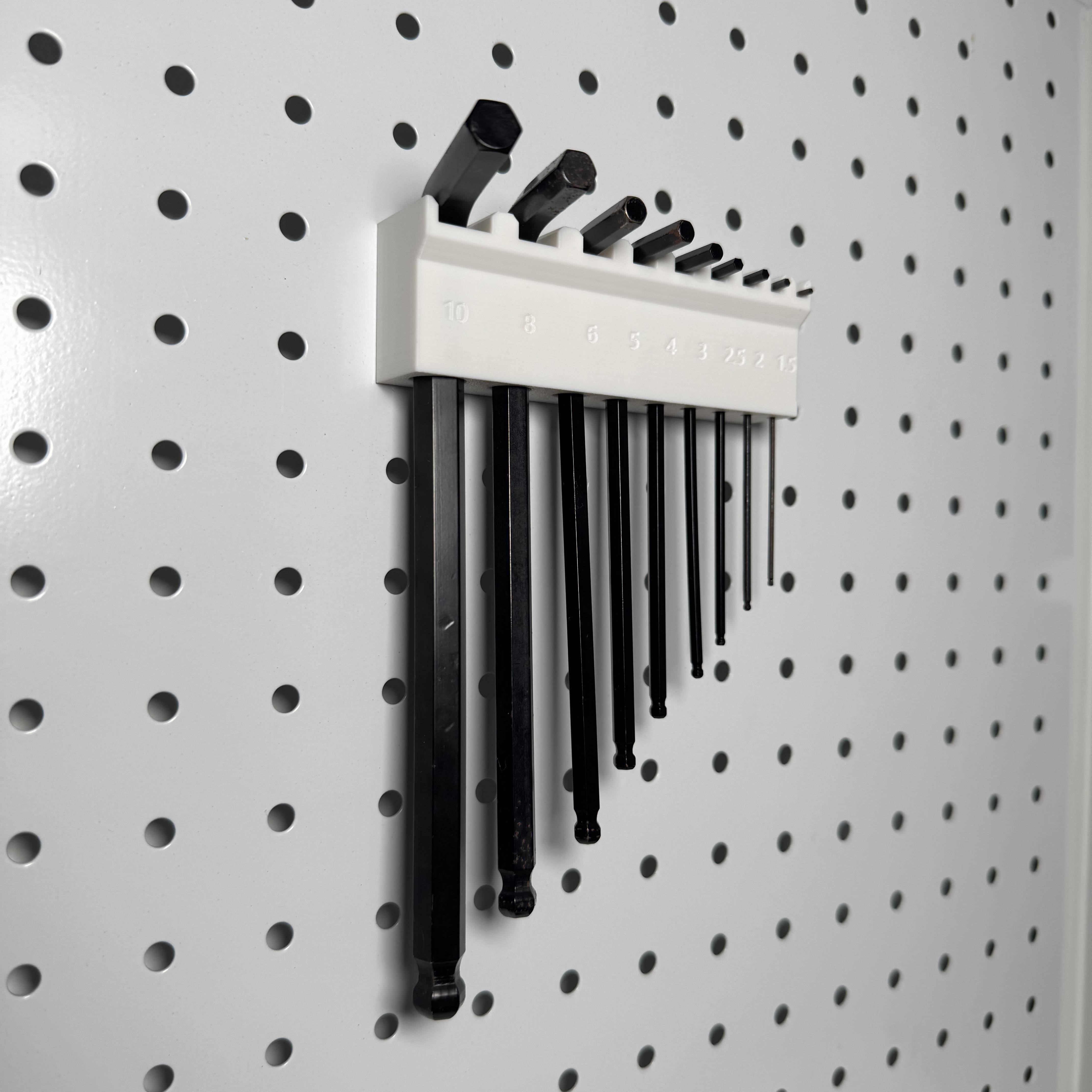 圆孔洞洞板配件内六角扳手架方孔挂钩配件挂墙工具挂板收纳