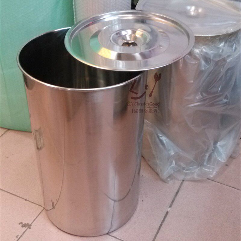 包邮不锈钢30cm高水池桶汤桶汤锅内提耳无耳储水桶奶茶桶直径30cm