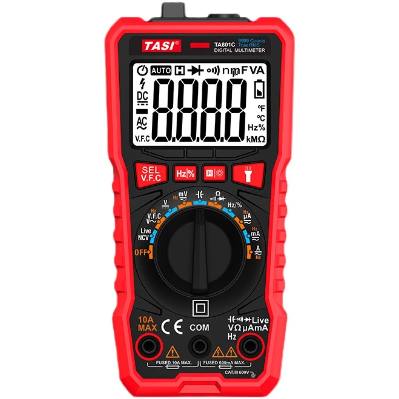 特安斯TA801A/TA801B/TA801C/TA801D万用表数字高精度多功能防烧