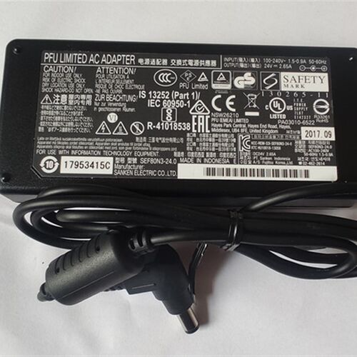 原装富士通 fi-6225LA 6230Z 6240Z扫描仪电源线适配器 24V 2.65A